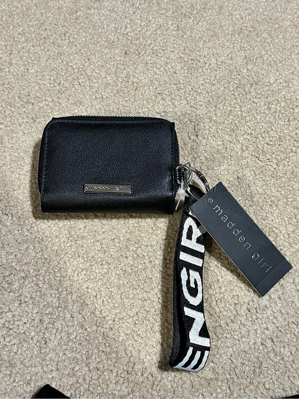 Madden Girl Black Wristlet Wallet NWT